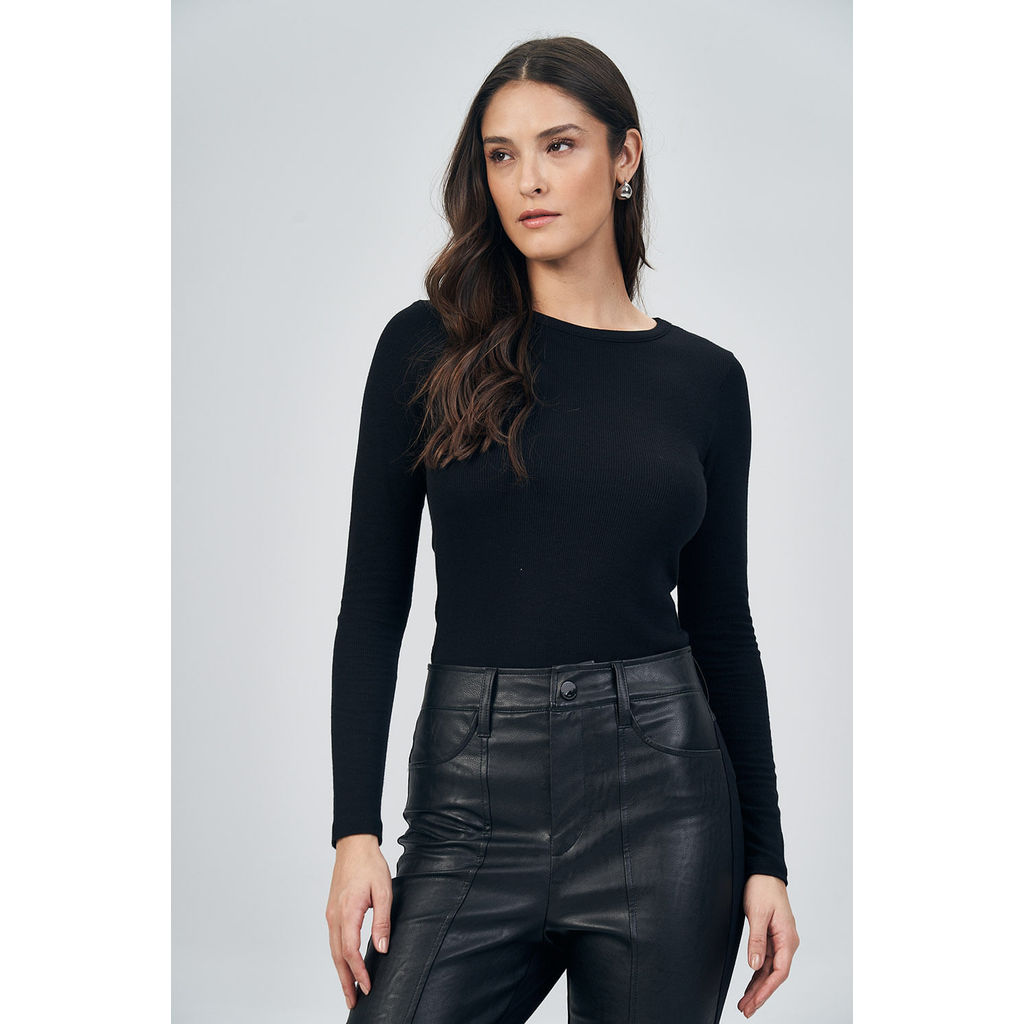 Blusa Feminina Manga Longa Acostamento Act Moda feminina Acostamento Feminina