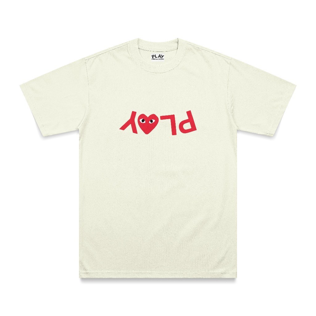 Camiseta Basic Streetwear Estampada CDG Play Red