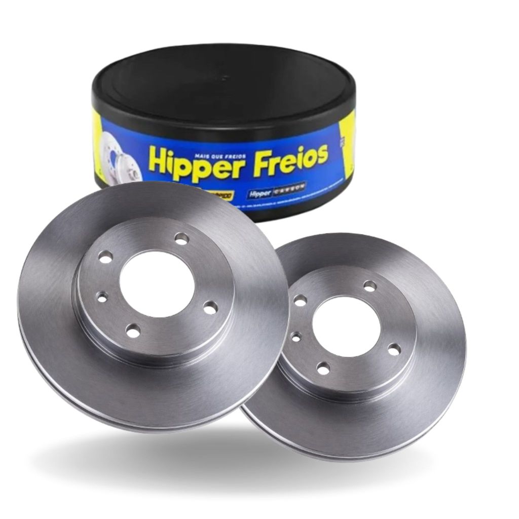 Par Disco Freio Dianteiro Polo Track 1.0 2023 ate 2025 VENTILADO Hipper Freios