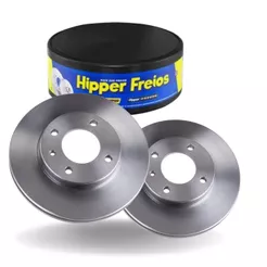 Par Disco Freio Dianteiro Polo Track 1.0 2023 ate 2025 VENTILADO Hipper Freios