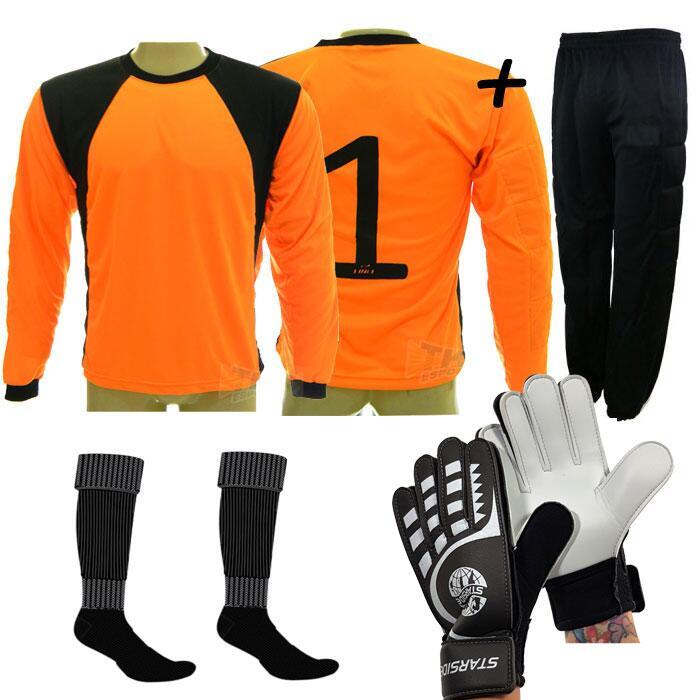 Kit Conjunto 4x1 Calca Goleiro lrj Popular