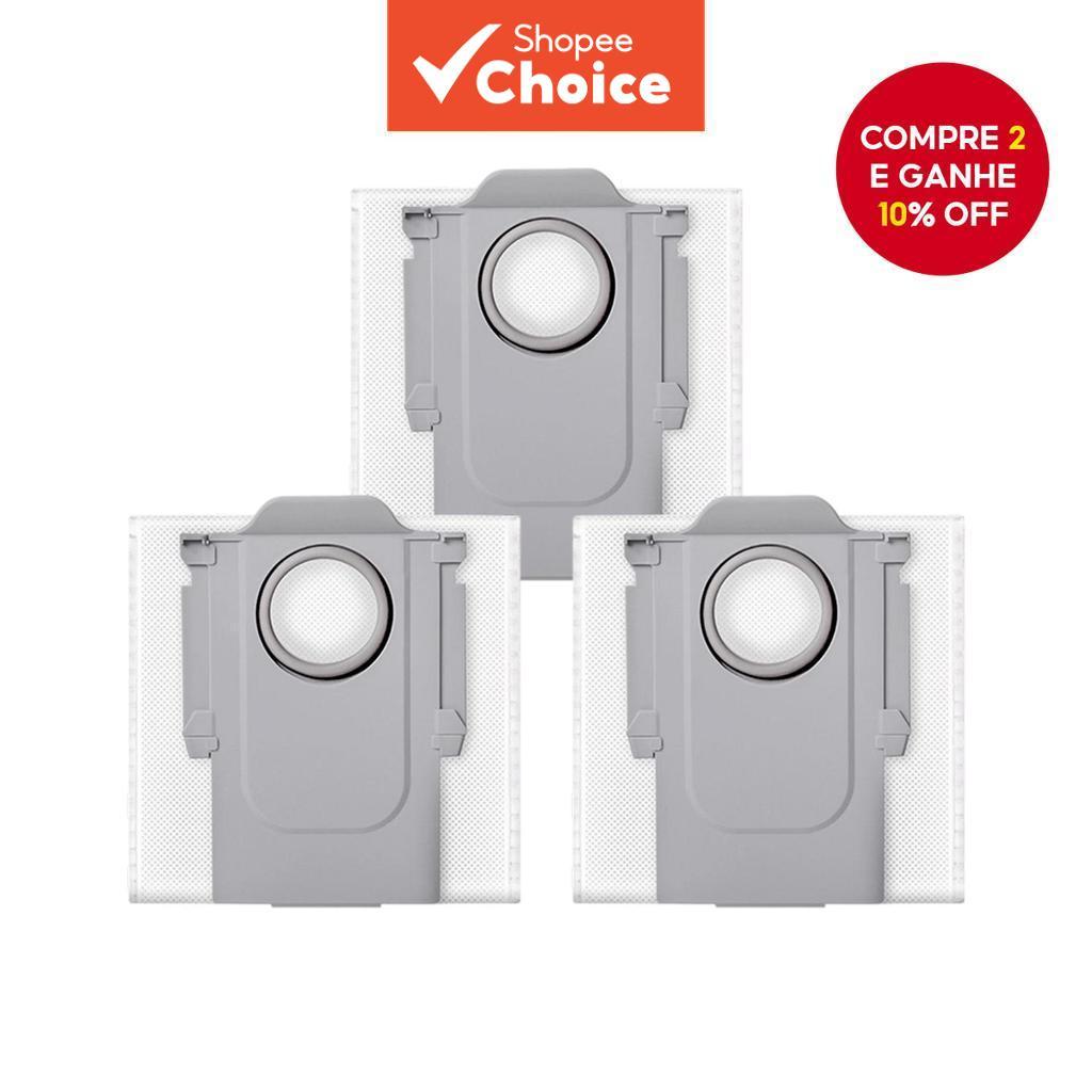 Sacos de pó para acessórios RoborockQrevo Pro/Qrevo S/S8 Maxv Ultra/Qrevo Master/Q Revo/S8 Max Ultra/Qrevo Maxv 2.7L