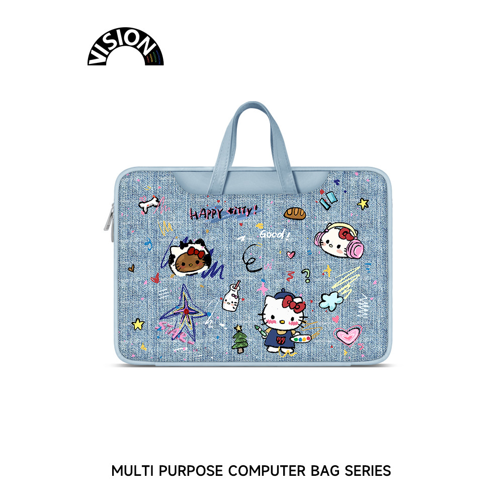 Weixin V-SION Cowboy Cat Notebook Bolsa para computador pesada adequada para Apple macbook 15: 20 cm Bolsa Shinchan Huaw