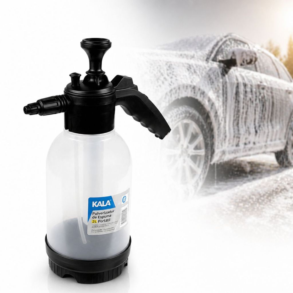 Pulverizador de Espuma Kala PEK 200 2L com Compressão Prévia e 3 Bicos Intercambiáveis 360243