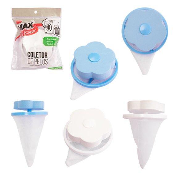 KIT 4 Coletor de Pelos de Poliester para Lavadora CLINK