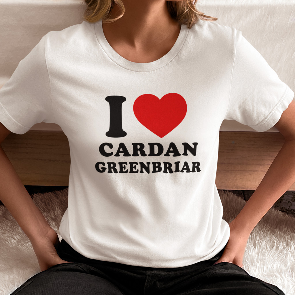 Camiseta Algodão Literaria I Love Cardan Greenbriar Príncipe Cruel Povo do Ar