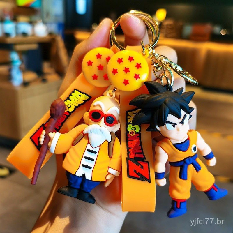Chaveiro Dragon Ball Z (Segunda Geração) - Modelo 3D do Son Goku.   Figuras de anime, pingentes para mochilas