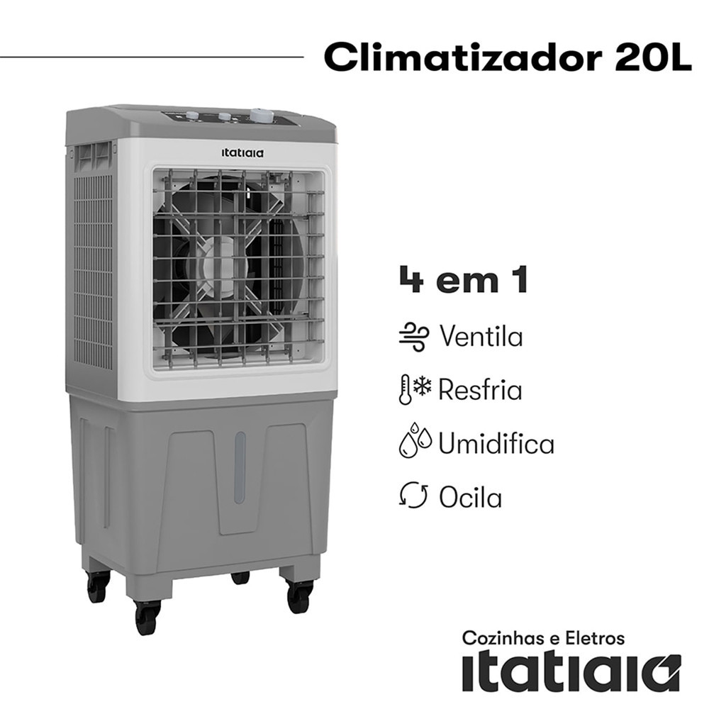 Detalhes do Climatizador de Ar 20 Litros Itatiaia