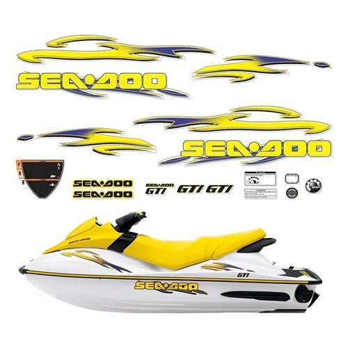 Kit Adesivo Jet Ski Para Sea Doo Gti 750 2005 17278