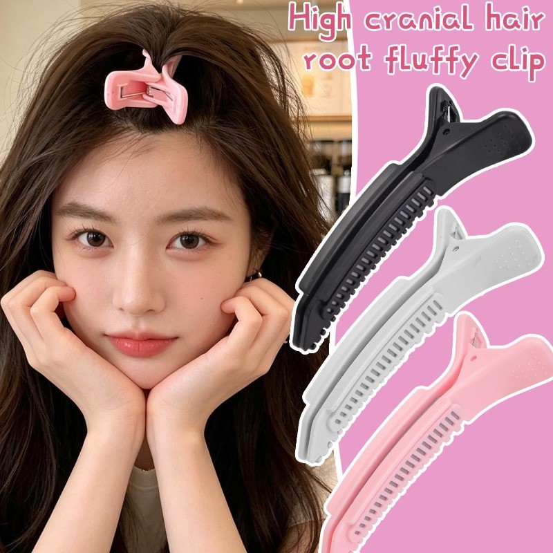 3-1Pcs Fluffy Hair Clip Bangs-Meninas Cabeleireiro Barbeiro-Curling Hairpin-Ferramenta De Volume De Coroa-Clipes De Form