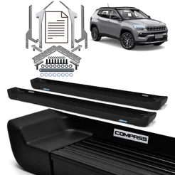 Estribo Prime Compass 2016/... Preto