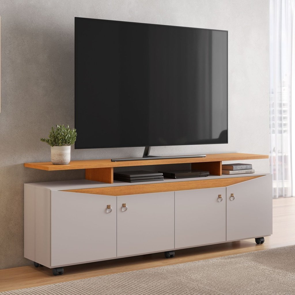 Rack para TV até 65 Polegadas 169cm Elogio Candian Branco