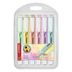 Marca Texto Stabilo Swing Cool Pastel 6 Cores