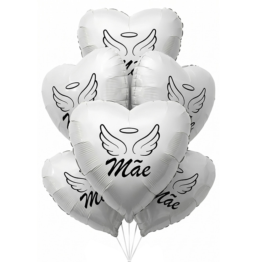 Kit Balões Homenagem Personalizados Luto Pai, Mãe, Avô, Avó 3 5 10 Unidades