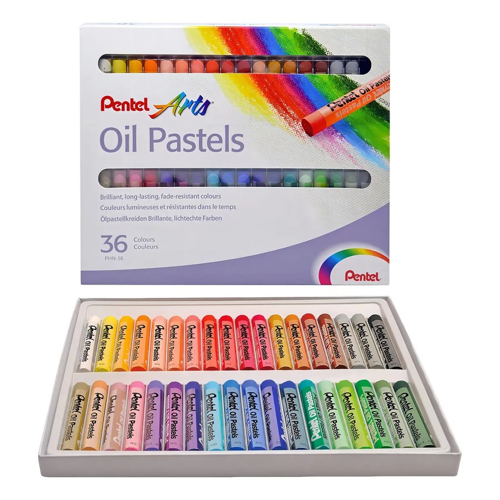 Giz Pastel Oleoso Pentel Arts 36 Cores