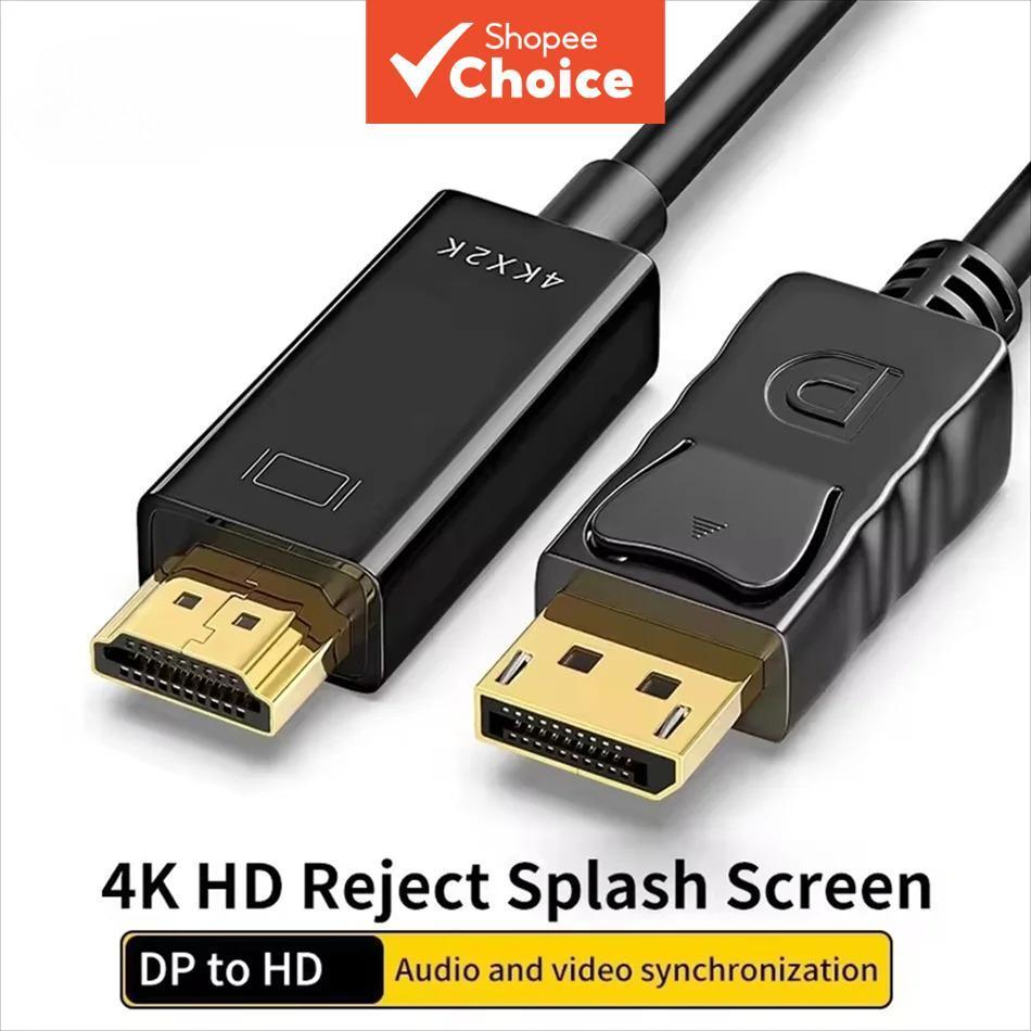 Adaptador Compatível Com DP DisplayPort Para HDMI Cabo De 1.8 M 4K 1080P PC TV Monitor Video Lead Pro