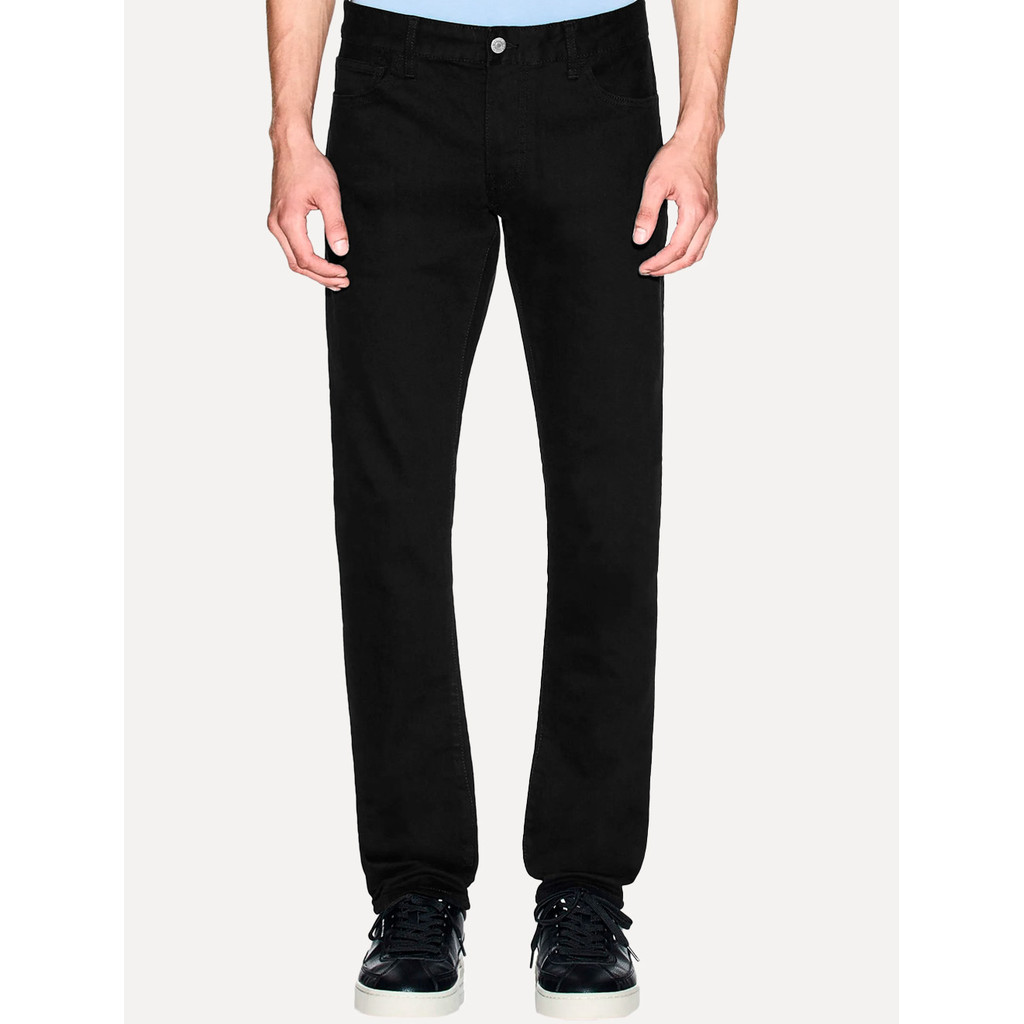 Calça Jeans Armani Exchange Original Masculina J14 Skinny Fit 5 Pockets Preta