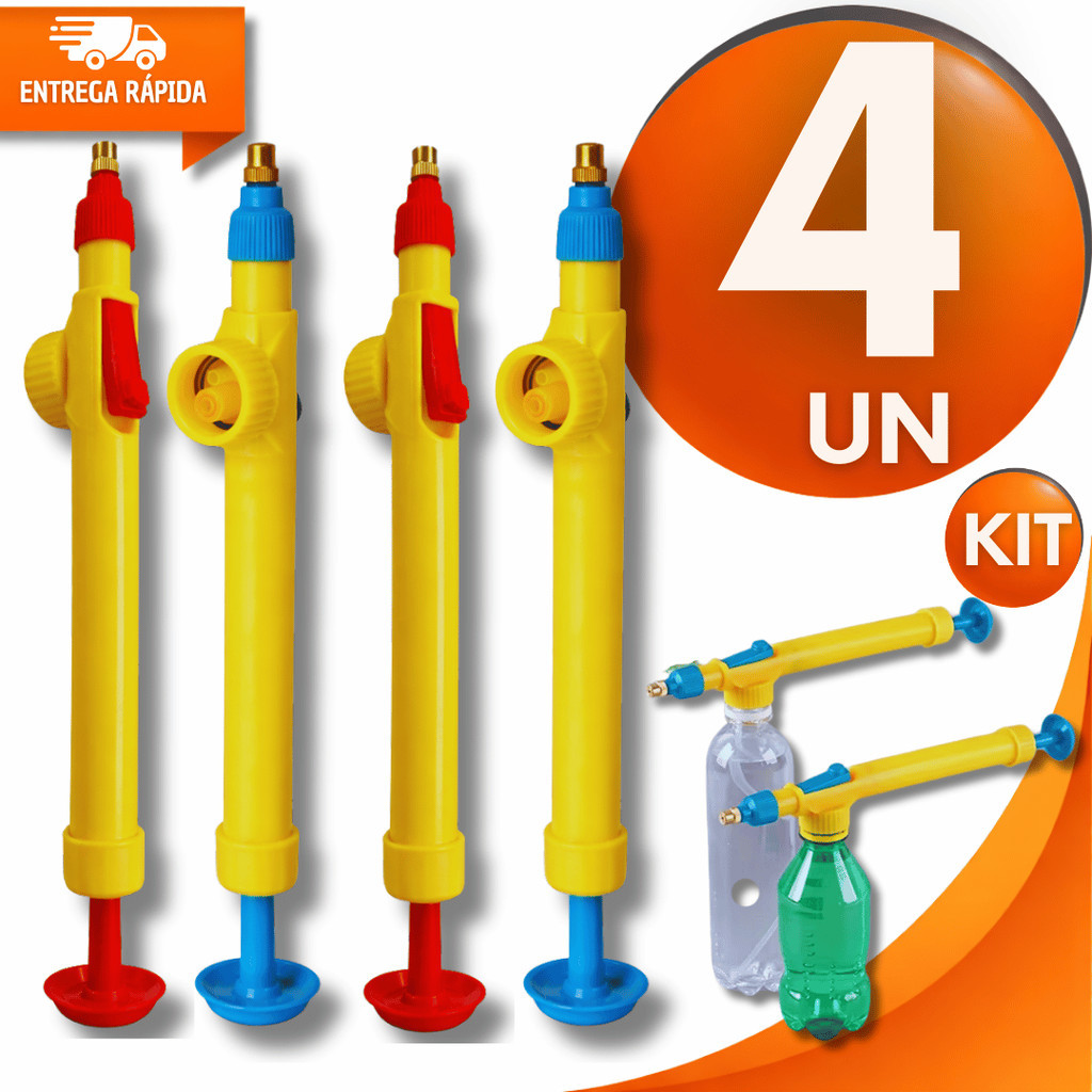 Combo Pulverizador Borrifador Garrafa Pet Com Bico Regulável Manual Jardinagem Multiuso Utilidades