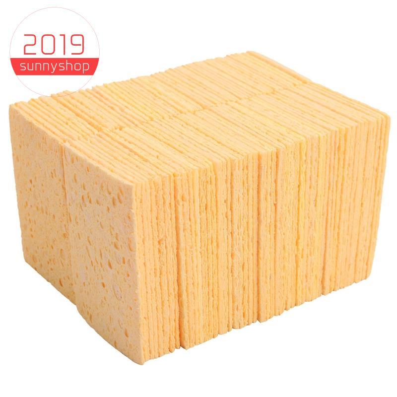 [Bestseller S] 100Pcs Ponta De Solda De Ferro Esponja De Limpeza Almofada De Esponjas De Substituição Almofadas