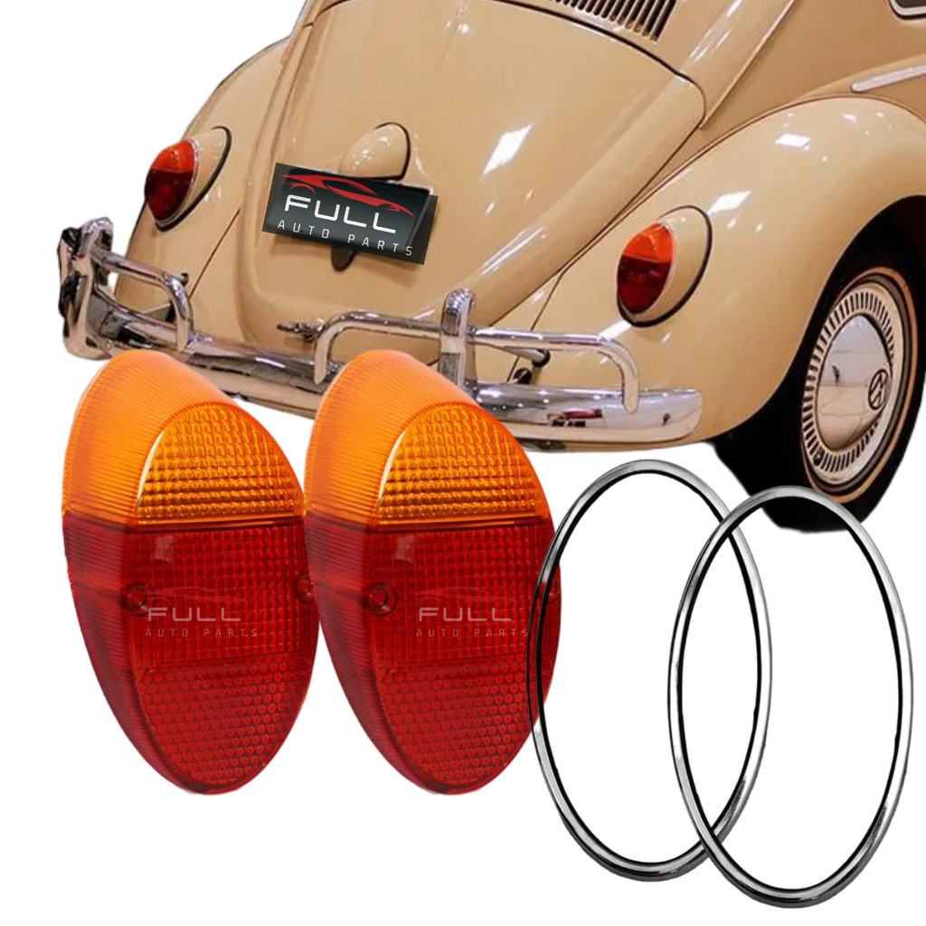 Par Lente Traseira + Aro Fusca 1200 1300 1962 1963 64 a 1970