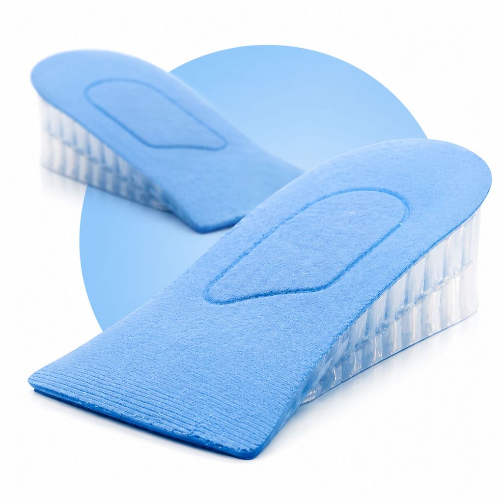 Par Palmilha Elevação Silicone 2 Camadas 3cm Elevação