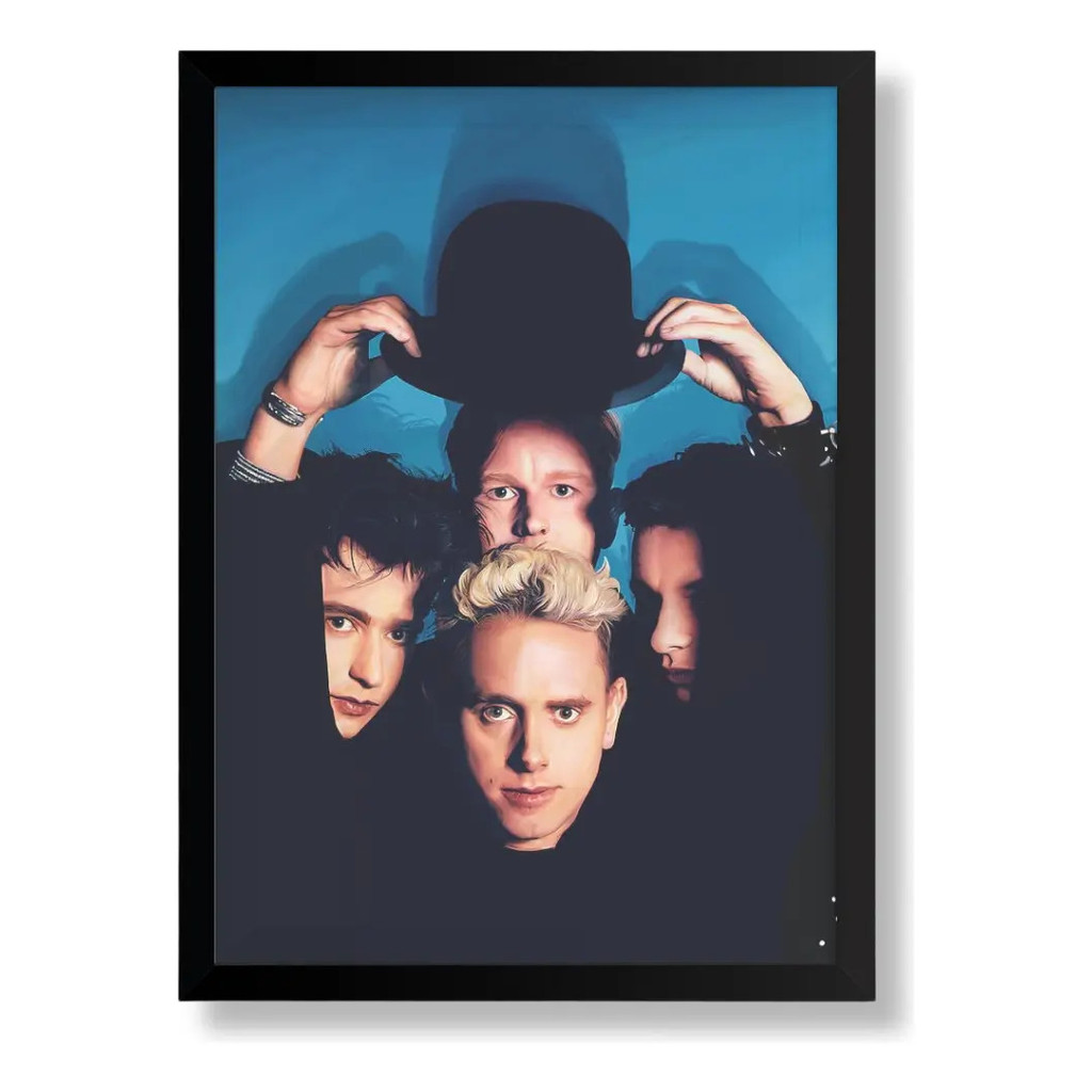 Quadro Depeche Mode Arte Banda Moldurado