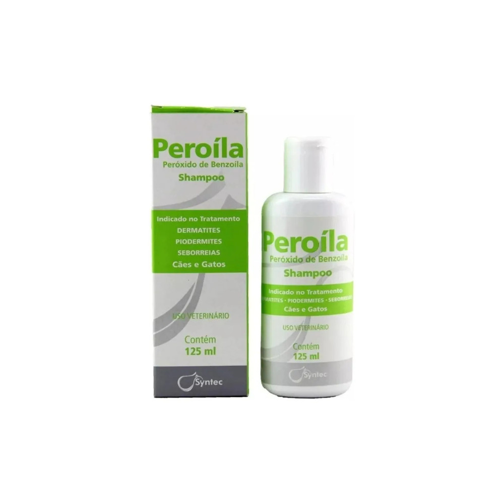 Shampoo Dermatológico Syntec Peroíla Para Cães E Gatos 125Ml