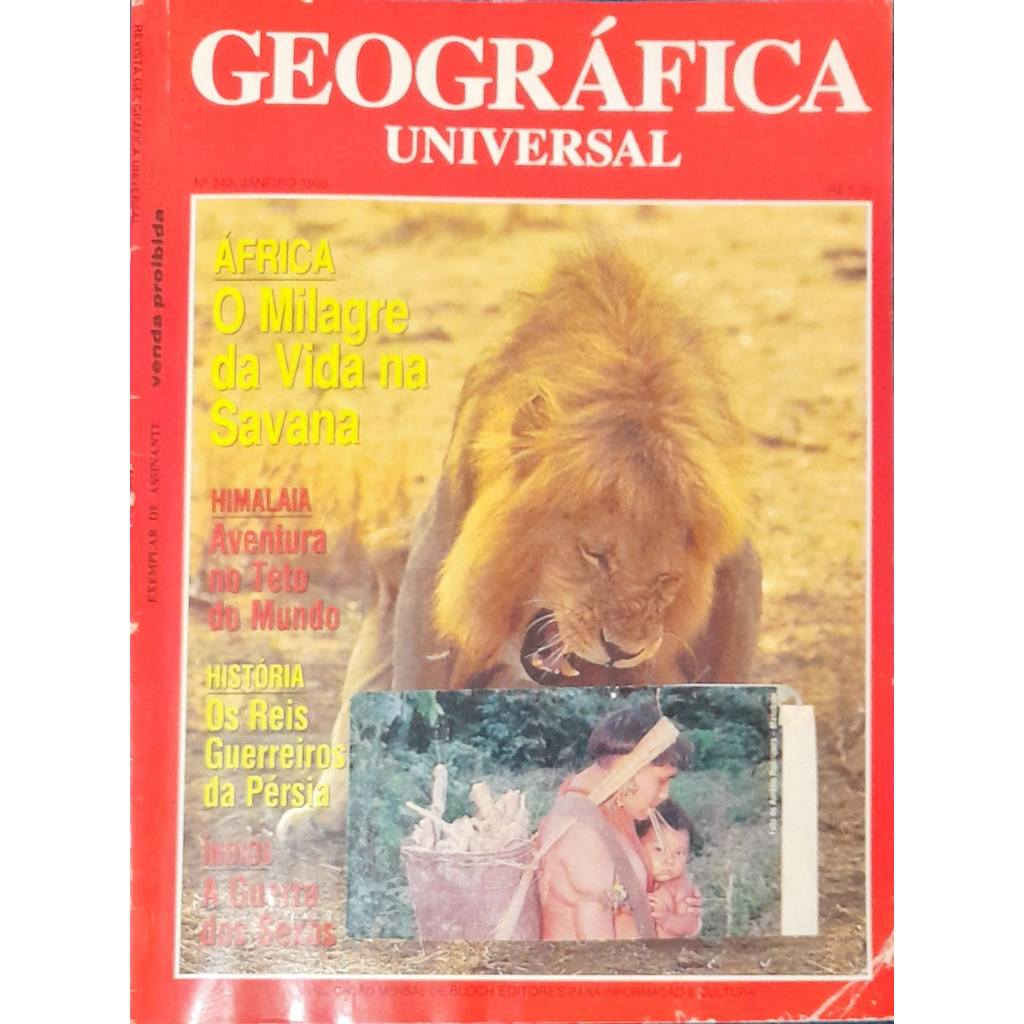 Revista Geográfica Universal nª 240 Janeiro 1995 África de Bloch