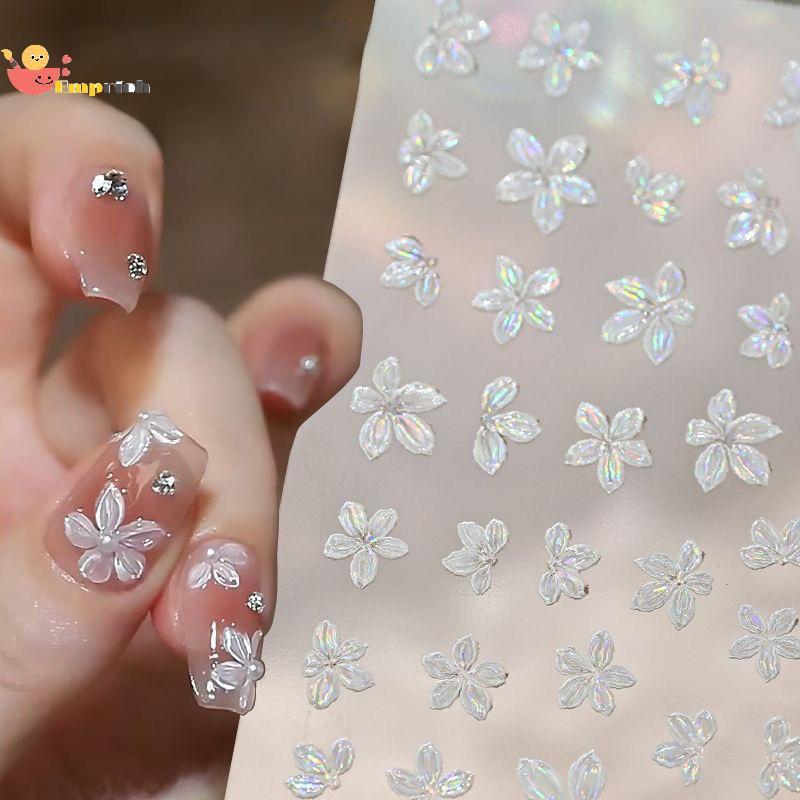 EMCH > 1 Pçs Prego Stier 5 Pétalas Flor Pequena Fresca Mini Cor Decalque Do DIY Arte Jóias Ferramentas De Manicure Novo