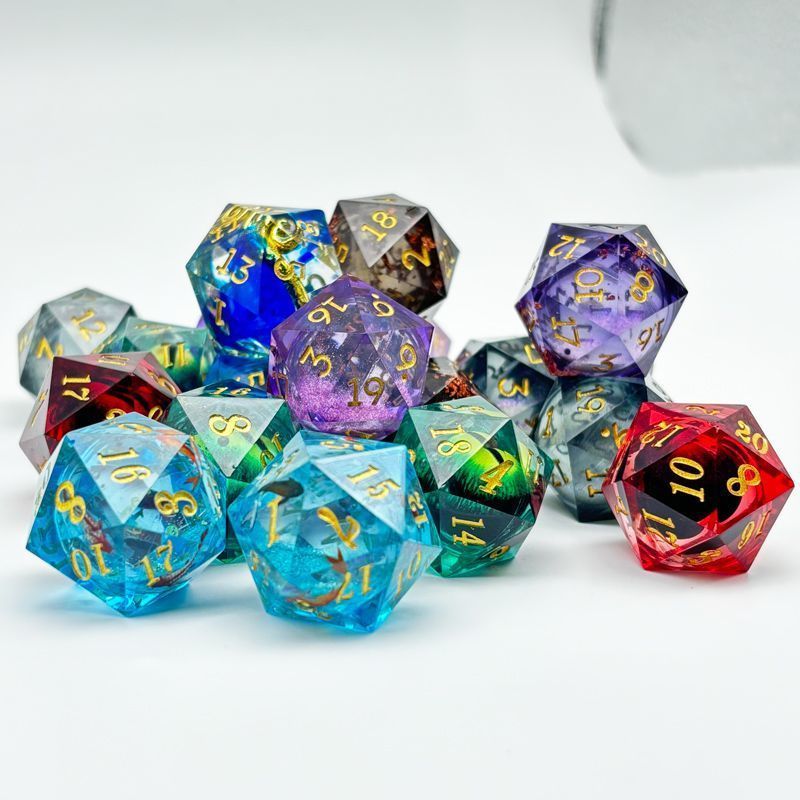 Dados De 20 Lados-Poliédricos De Resina D20 Para Jogo De Mesa DND RPG MTG