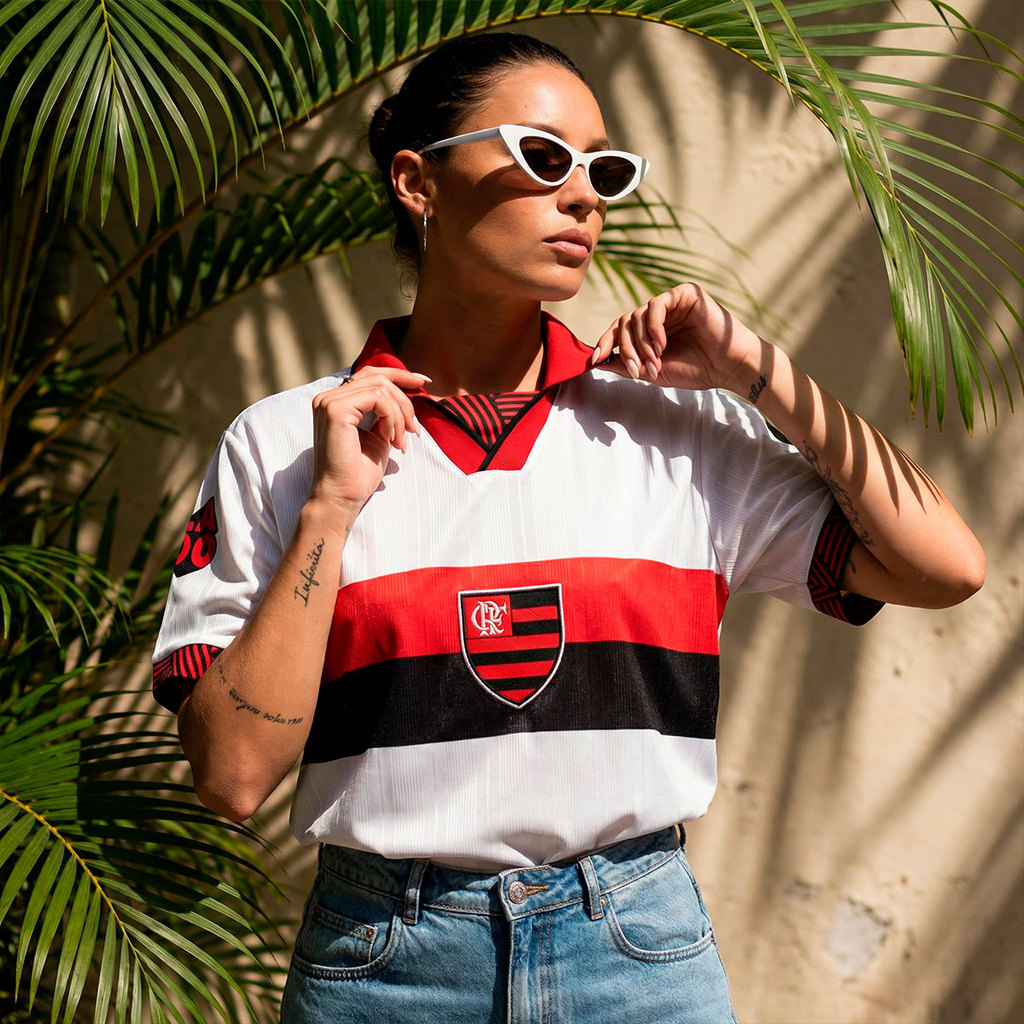 Camisa Flamengo Retrô 1996 Away Feminina Oficial