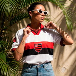 Camisa Flamengo Retrô 1996 Away Feminina Oficial