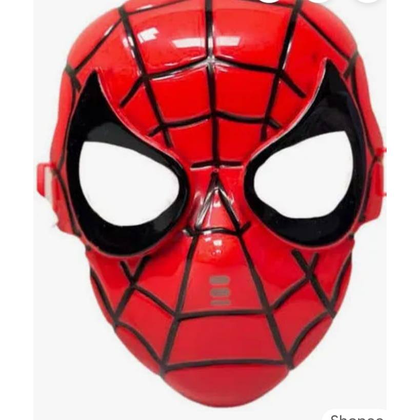 Máscara Infantil Heroi Vermelha Fantasia Festa Carnaval Cosplay