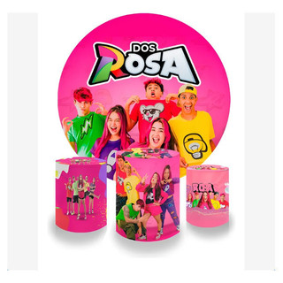 Kit Painel + Três Cilindro - Os Rosa Emily Vick - Lançamento