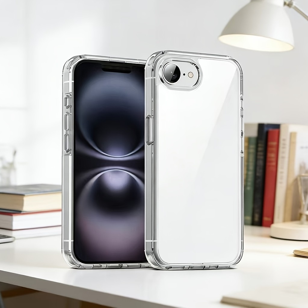 VAIVE-Nova Capa Transparente para Apple 17e/16E. Design Simples, para iPhone 17e. Protege a Câmera do 16E