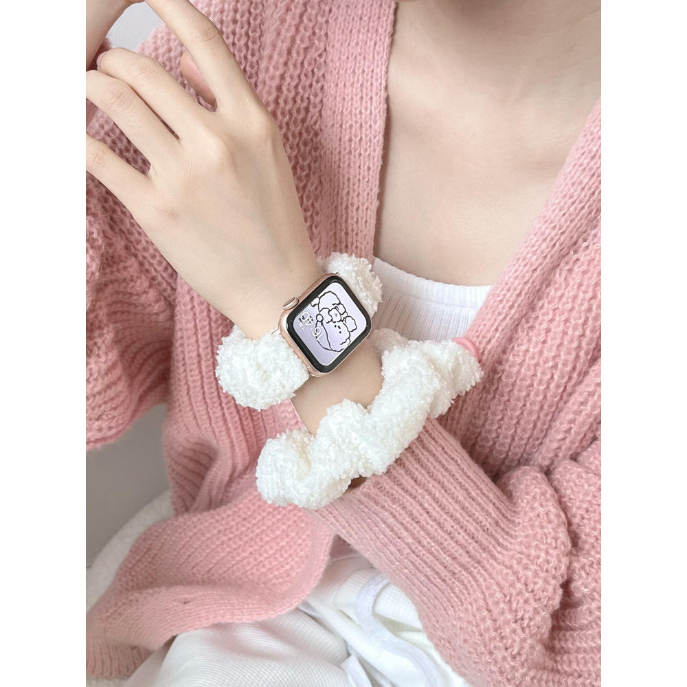 Adequado para iwatch10 Apple Watch Strap applewatch9/8/7 Geração Anel de cabelo 