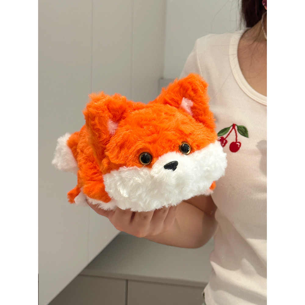 Filhote de cachorro bonito Flip transformado em raposa boneca tubarão abelha tartaruga mel brinquedo de pelúcia namorado