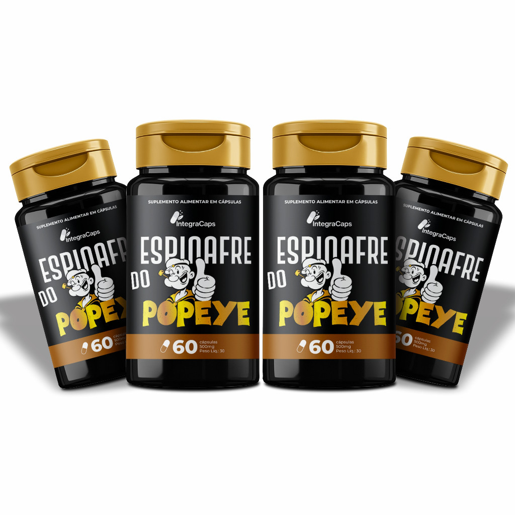 4 Espinafre Do Popeye Capsulas Única Loja Oficial - Envio Já