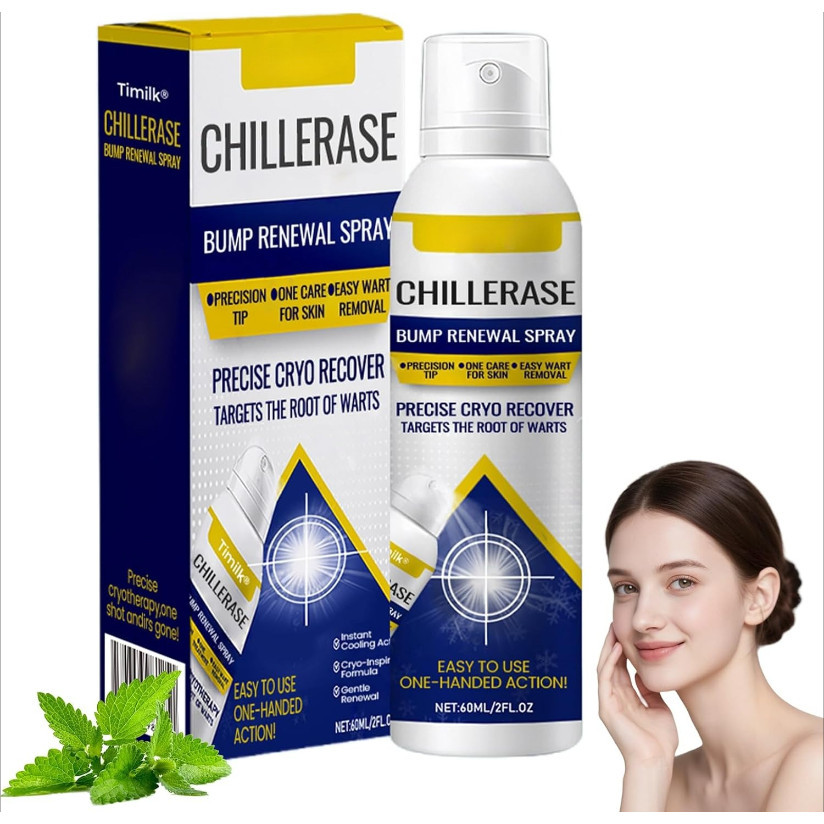 ChillErase 60ml Spray Renovador De Pele : Esfoliante Suave Diário Para Acalmar Colisãos E Hidratar Profundamente