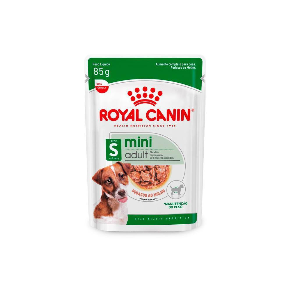 Ração Úmida Royal Canin Sachê Mini Adult para Cães Adultos de Porte Pequeno 85 g