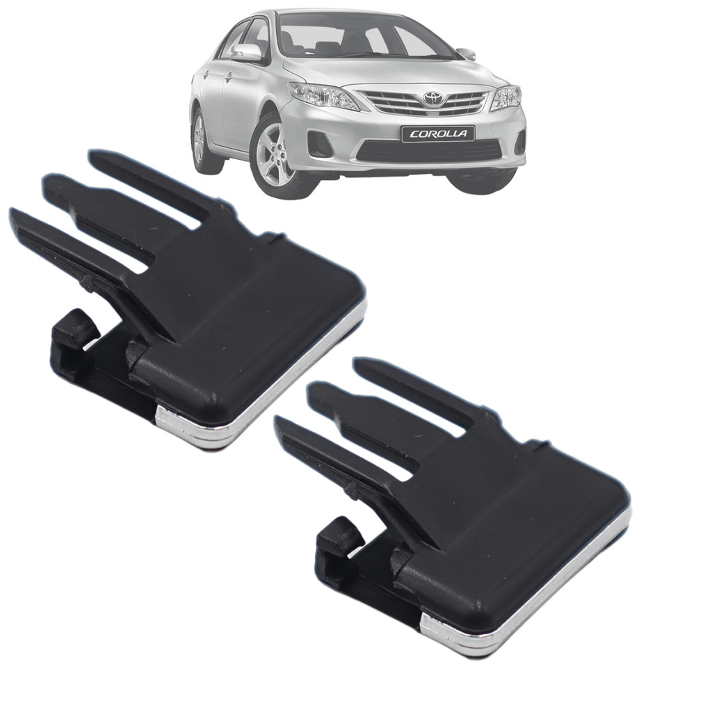 Kit 2 Botões Direcionador do Difusor Lateral Corolla 2009 2010 Até 2014 Preto