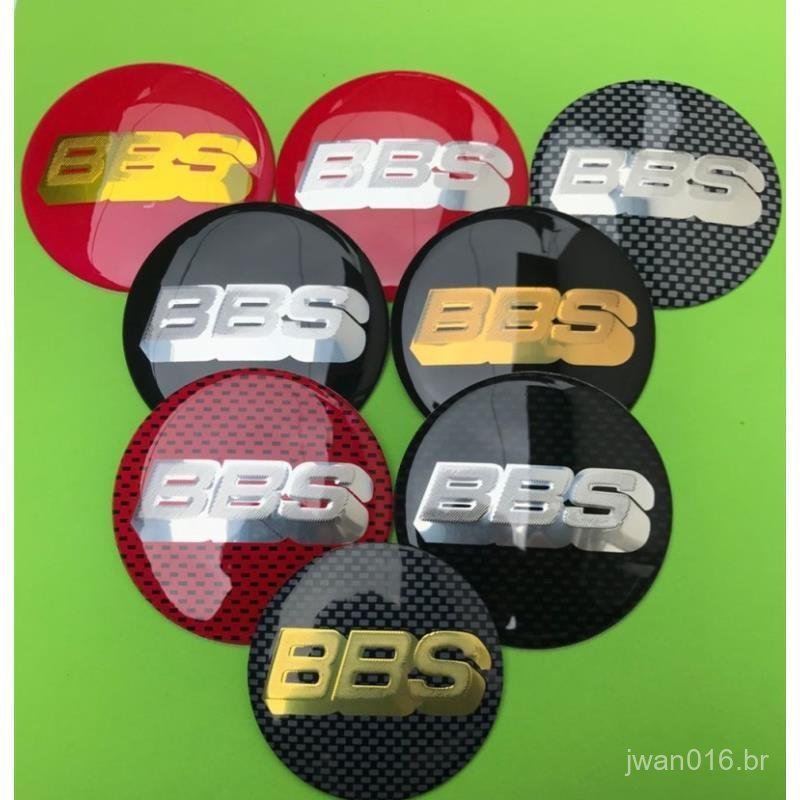 Emblema de cubo de roda BBS, adesivo de calota central para modificação automotiva, 56MM 60MM 65MM 70MM 80MM, emblema BB