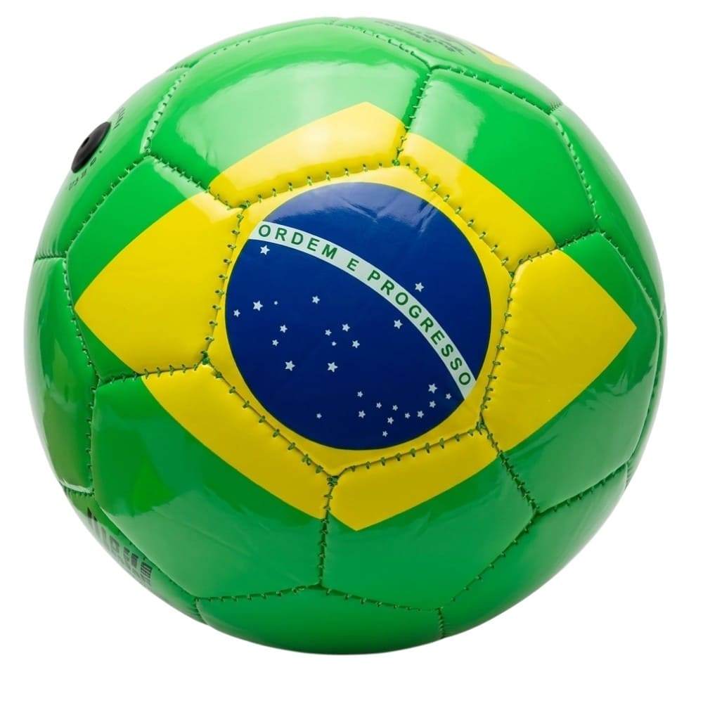 Mini Bola Brasil Futebol Infantil  PVC Recreação Couro Costurada N°2 Copa do Mundo 2026