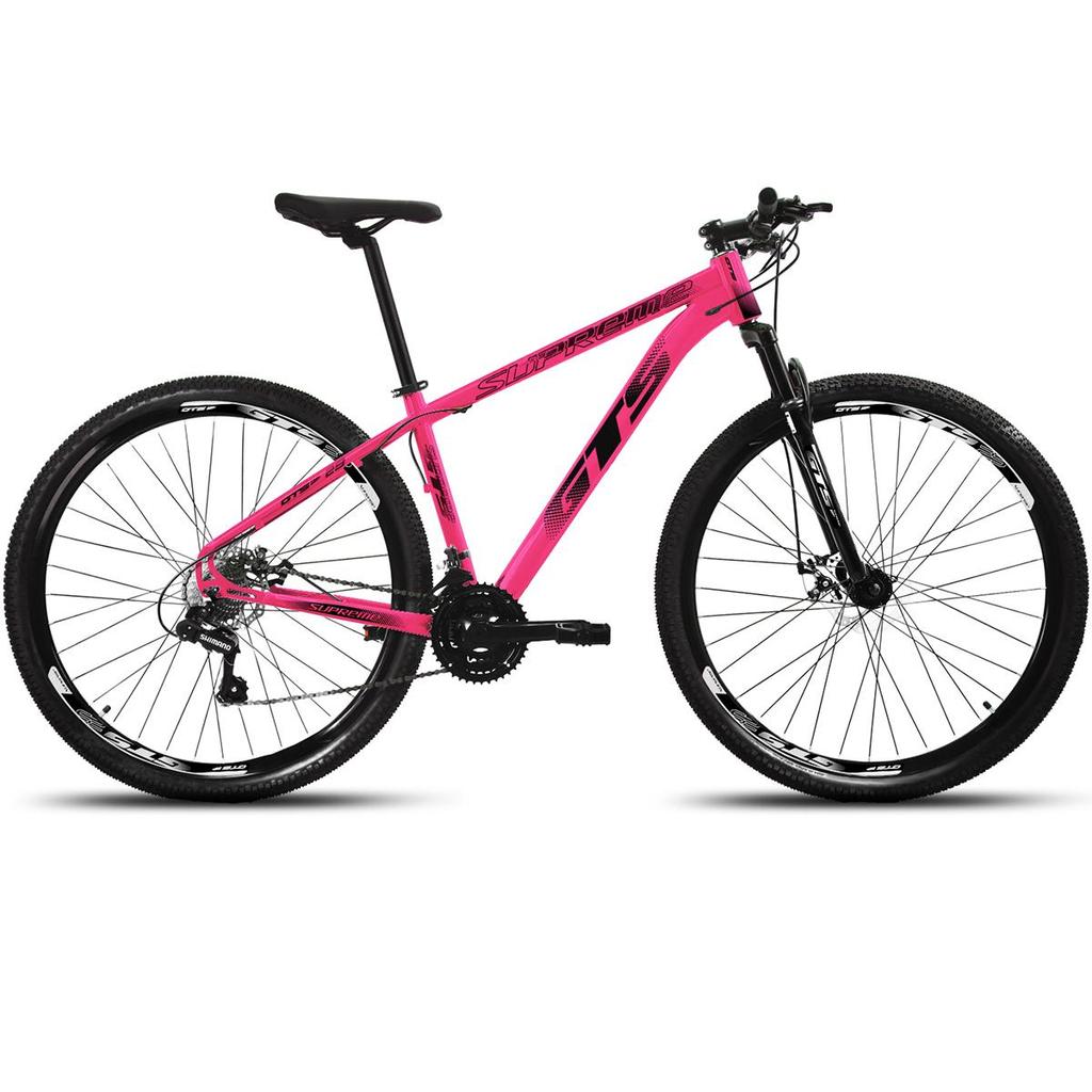 BICICLETA ARO 29 ALUMINIO GTS SUPREME FREIO A DISCO 21 MARCHAS SHIMANO