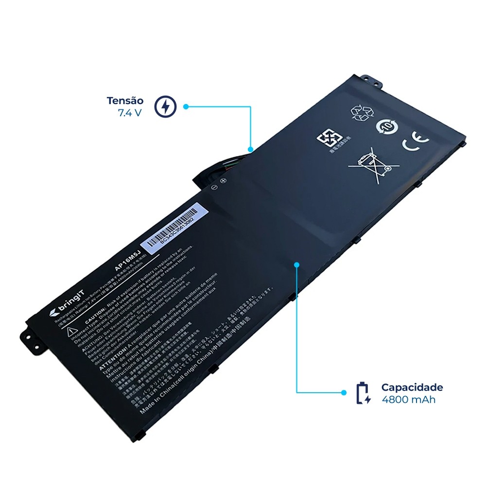 Bateria para Notebook Acer Aspire A515-54-53XP 7.4V