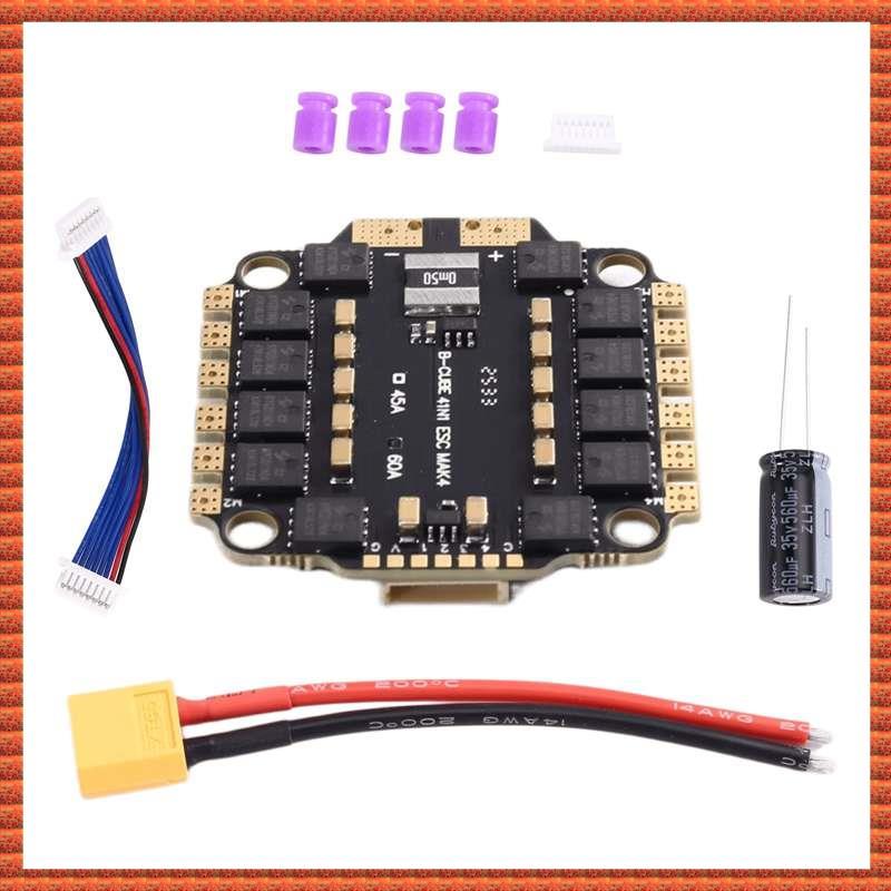 (Zac) Para FPV Racing Drone ESC 4IN1 60A Controlador De Velocidade Do Motor Sem Escova 3-6S Suporte De Bateria Com Onesh