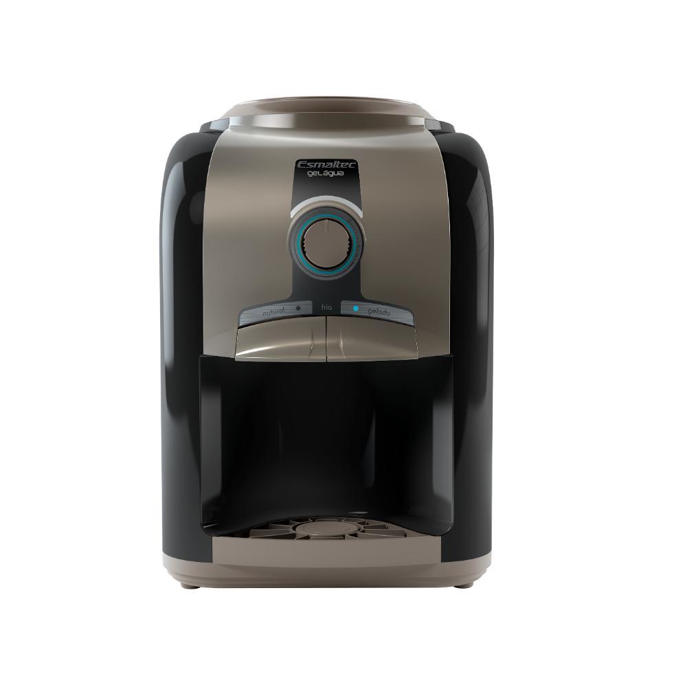 Bebedouro de Mesa Esmaltec Gelágua EGM30 220V Preto com Refrigeração por Compressor