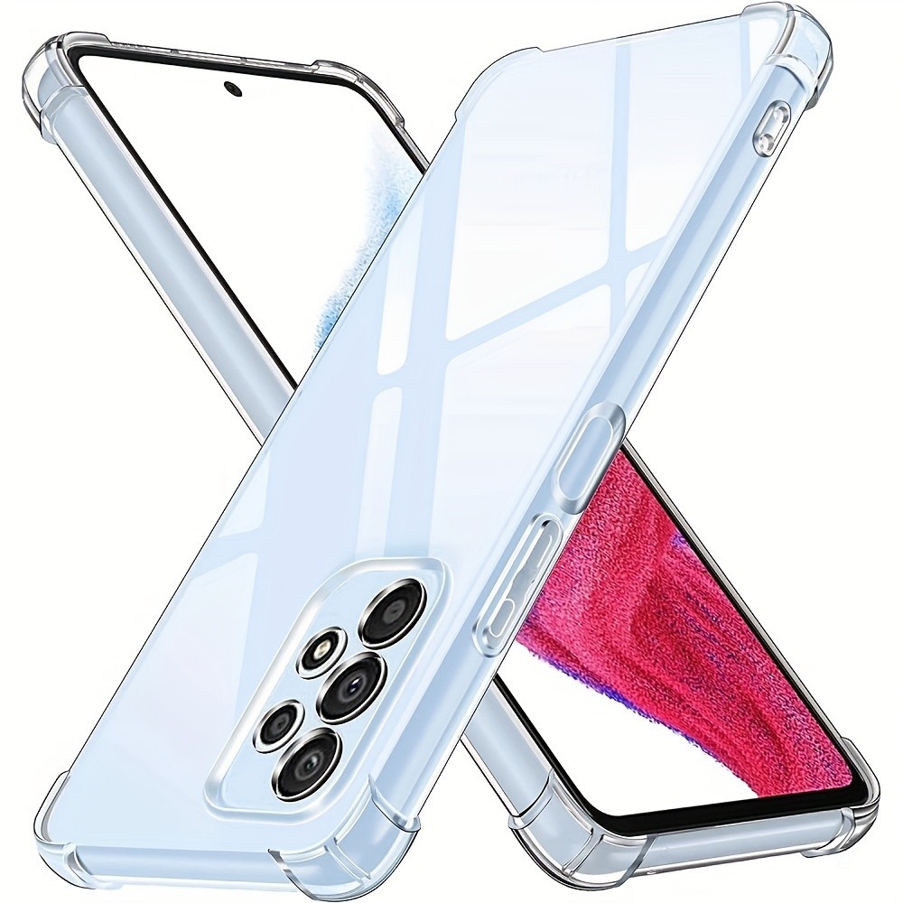 Capa Transparente Anti-Choque para Samsung Galaxy A23 A33 A53 A73 A12 A13 A22 A32 A41 A51 A52 A72 A14 A34 A54 5G Slim Cr
