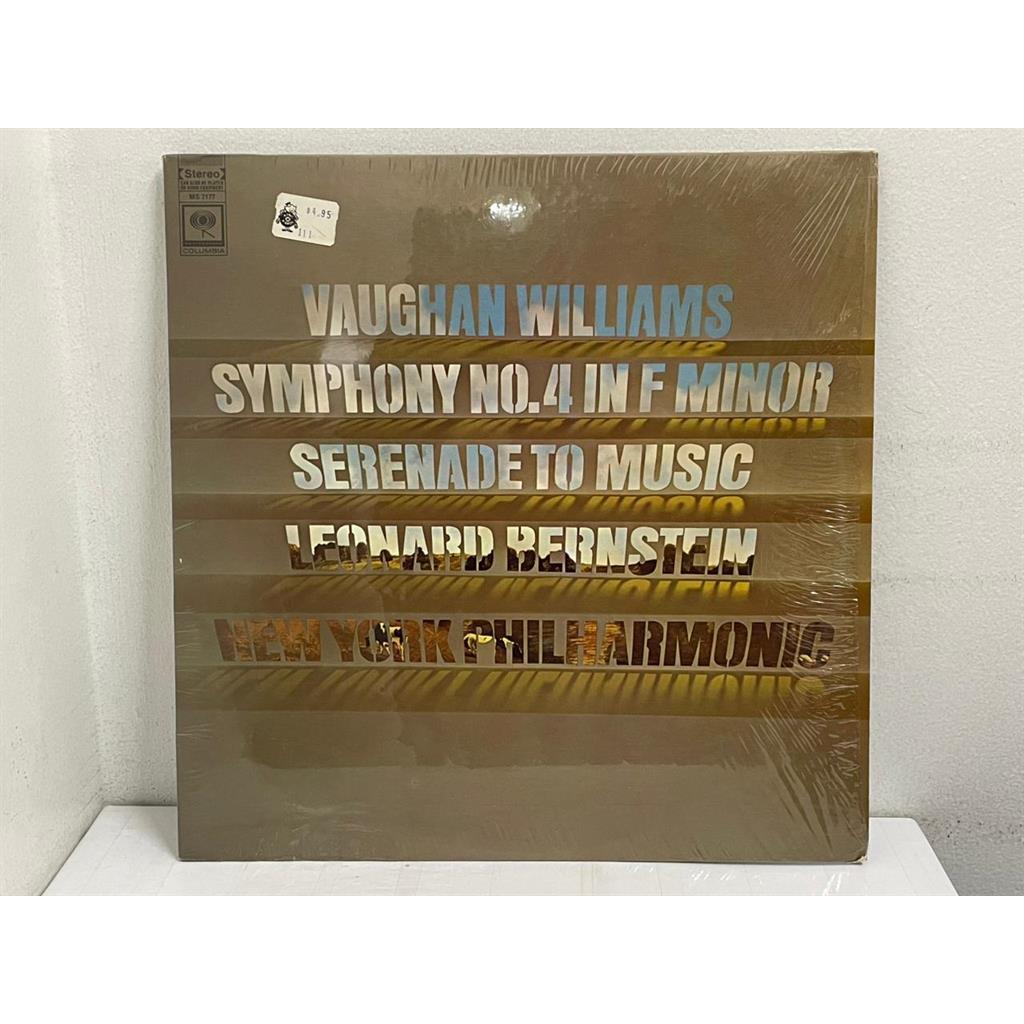 VINIL VAUGHAN WILLIAMS / LEONARD BERNSTEIN/ NEW YORK PHILHARMONIC LP- SYMPHONY NO. 4 IN F MINOR / SERENADE TO MUSIC