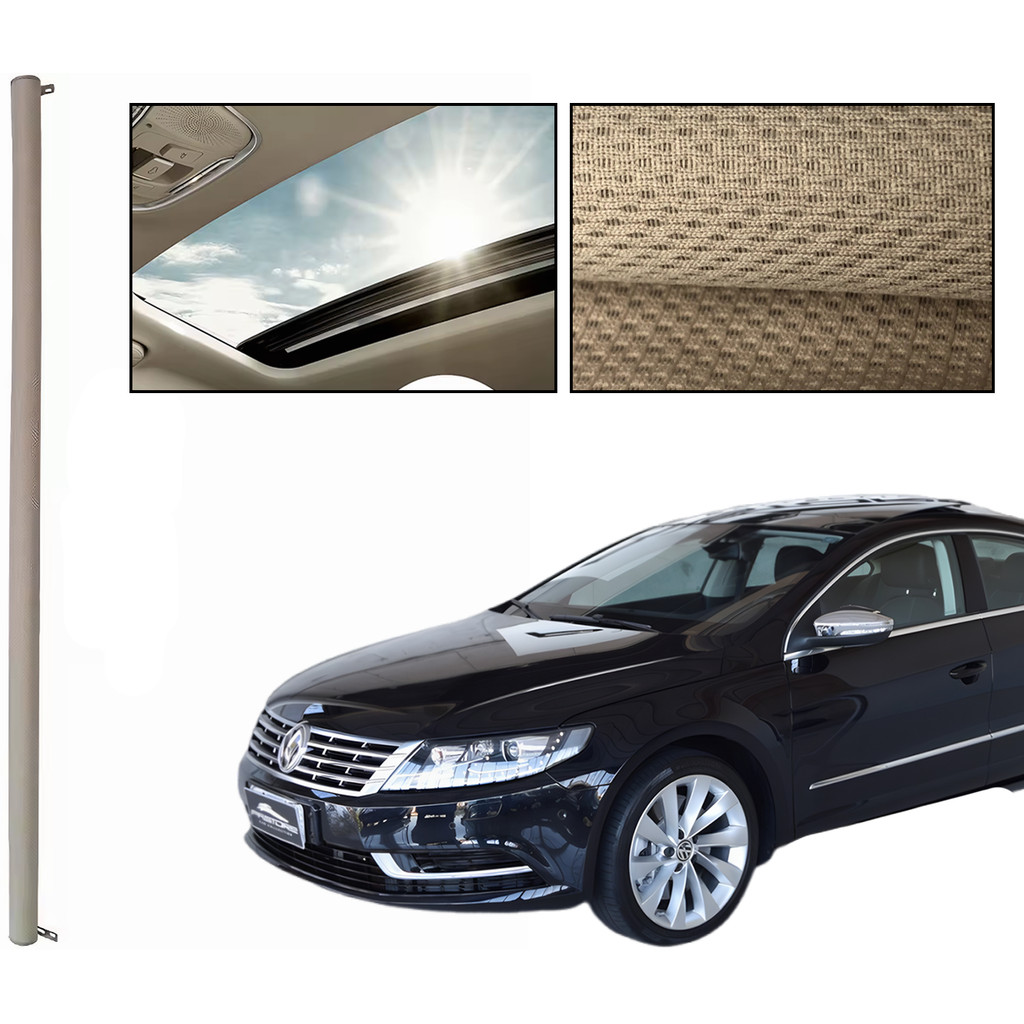 Cortina Passat CC 2009 á 2017 Persiana Teto Solar Cor Bege
